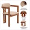 Leisuremod Velo Modern Dining Chair in Dark Natural Wood with Taupe Seat, 4PK VCA-51DTP4 - alternate 10