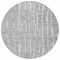 Homeroots 8' Gray And Ivory Round Abstract Washable Indoor Outdoor Area Rug 588512 - alternate 8