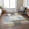 Homeroots 9' X 12' Rust Gray And Ivory Geometric Washable Indoor Outdoor Area Rug 617996 - alternate 9