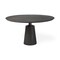 Homeroots 54" Brown Solid Wood and Iron Pedestal Base Round Top Dining Table 380465 - alternate 1