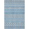 Homeroots 10' X 14' Sky Blue And Denim Blue Quatrefoil Washable Indoor Outdoor Area Rug 583245 - alternate 8