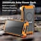 Alpha Digital Power Bank- 20,000mAh, Solar, 4 Cables, Wireless Charging - Orange ZL808-OR - alternate 7