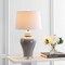 Jonathan Y Winnie 27" Ceramic Urn LED Table Lamp, Grey, 2PK JYL4020A-SET2 - alternate 8