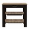 Homeroots Black and Natural 40in Kitchen Island With Storage 474094 - alternate 1