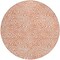 Homeroots 8' Salmon And Ivory Round Abstract Washable Indoor Outdoor Area Rug 599756 - alternate 6