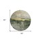 Homeroots 8' Fern Green Gold And Gray Round Abstract Washable Indoor Outdoor Area Rug 603007 - alternate 6