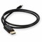 Add-On 3FT MINI-DISPLAYPORT 1.2 MALE TO DISPLAYPORT 1.2 MALE BLACK CABLE FOR RESO MINIDP2DP12MM3 - alternate 7