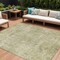 Homeroots 8' X 10' Sage And Beige Abstract Washable Indoor Outdoor Area Rug 630540 - alternate 1