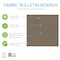 Ghent Fabric Wrapped Bulletin Board, 4'H x 4'W, Taupe, Square Corners 12UT44-W96 - alternate 4