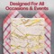 Smarty Had A Party 13" White with Gold Marble Square Disposable Paper Charger Plates (120 Plates), 120PK 2690-SGM-CASE - alternate 9