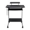 Homeroots 29" Espresso Wood and Stainless Steel Computer Desk 723727 - alternate 7