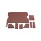 K&M Mfg Lower Cab Kit for International Harvester 86 Series Tractors Burgundy Vinyl 4132 - alternate 1