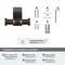 Amerock Davenport Oil Rubbed Bronze Transitional Double Robe Hook BH36050ORB - alternate 6