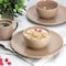 Gibson Home Everyday Plus 12 Piece Stoneware Dinnerware Set in Mocha Brown 750123466M - alternate 7