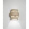 Luxury Lighting Fasciato 9 in Tall Ceramic Outdoor Wall Light, Cottonwood Paint Finish 120-00-CW-ud-7 - alternate 1
