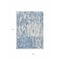 Homeroots 9' X 12' Denim Blue And Ivory Abstract Washable Indoor Outdoor Area Rug 612651 - alternate 9
