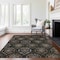 Homeroots 10' X 14' Black Gray And Brown Medallion Washable Indoor Outdoor Area Rug 587697 - alternate 7