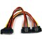 Startech.Com 6in Latching SATA Power Y Splitter Cable PYO2LSATA - alternate 1