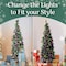 Elf Stor 6ft Prelit Christmas Tree with Upright Storage Bag Flocked Artificial Spruce Pencil Tree 50-300-6FLK-BAG - alternate 4