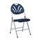 Office Star Products FC Series Folding Chair with Plastic Fan Back, Silver FC8100NS-7 - alternate 1