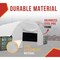Mytee Products White 21.5 Oz PVC End Wall for Shipping Container Shelter Cover 40 Feet Wide CSB-DOOR40 - alternate 8