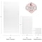 Lavish Home 6PC Bathroom Towels Set 100% Cotton Bathroom Accessories Soft Towel Set for Shower, Gym, Dorm, Spa 67-0035-WHT - alternate 9