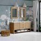 James Martin Vanities Solene 72 in. Double Vanity, Seaside Oak, w/ 3 CM Carrara Marble Top D225-V72-SSO-3CAR - alternate 4