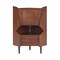 Homeroots Cosmo Brown and Black Corner Bar Cabinet 401678 - alternate 1