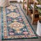 Jonathan Y Bohemian FLAIR Boho Vintage Medallion Navy/Red 2 ft. x 8 ft. Runner Rug BMF100B-28 - alternate 1