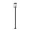 Z-Lite Hartwell 5-Light Outdoor Post Mounted Fixture, 12 in W x 119.25 H, Sand Black 5019PHXLS-536P-BK - alternate 1