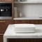 Homeroots White Six Piece Rectangle Porcelain Service For Six Dinner Plate Set 483487 - alternate 5