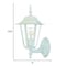 Homeroots White Glass Lantern Wall Light 398618 - alternate 3