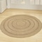 Homeroots 4' Natural And Brown Round Handmade Indoor Outdoor Area Rug 552461 - alternate 7