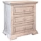 Homeroots 32" White Solid Wood Three Drawer Nightstand 527050 - alternate 6