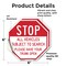 Signmission Stop All Vehicles Subject to Search, 6 inch X 6 inch, Vinyl Decal, 2PK OC-D-2PACK-6-244 - alternate 3