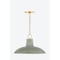 Hudson Valley Lighting Pottersville 18 in. Pendant Aged Brass/Ceramic Moss Crackle 1918-AGB/CMC - alternate 6