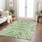 Homeroots 8' X 10' Green And Ivory Animal Print Washable Indoor Outdoor Area Rug 600609 - alternate 8