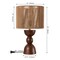 Jonathan Y Sherry 22" Bohemian Coastal Hourglass Totem Resin w/Hand-Woven Paper Rope Drum Shade LED Table, 2PK JYL5513B-SET2 - alternate 8