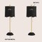 Jonathan Y Celerie 27.5" Coastal Bohemian Rattan/Iron Scalloped Buffet LED Table Lamp w/Pull Chain, Black/B, 2PK JYL1138C-SET2 - alternate 9