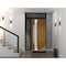 Vdomdoors Steel Door Deux 1713 Natural Oak Sidelight and Transom Black Window Stainless Inserts Single Modern DEUX1713EXD-OAKB-W36+12 x H80+16-Left-hand Inswing - alternate 6