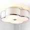 Jonathan Y Quatrefoil 18" Scalloped Shade Metal Classic Glam LED Flush Mount, Chrome JYL9508A - alternate 7