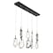 Euf Norah, Chandelier, 13-Light, 51", Matte Black, Mixed Glass 49239-041 - alternate 6