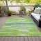 Homeroots 3' X 5' Lime Green And Sky Blue Abstract Washable Indoor Outdoor Area Rug 612515 - alternate 9