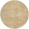 Homeroots 8' Linen And Wheat Round Aztec Washable Indoor Outdoor Area Rug 615550 - alternate 8