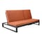 Leisuremod Chelsea 2-in-1 Convertible Sofa & Double Chaise, Aluminum, 660lb Capacity CLBL-82OR - alternate 1