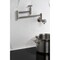 Kingston Brass Wall Mount Pot Filler Faucet with Knurled Handle, Brushed Nickel KS8108RKX - alternate 5