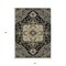 Homeroots 3' X 5' Black Gray And Ivory Oriental Washable Indoor Outdoor Area Rug 600138 - alternate 9