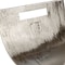 Homeroots 17" Brushed Silver Modern Magazine Basket 354612 - alternate 4