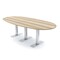 Skutchi Designs 8ft Conference Table With Power Unit | 8 Person Modular Boval Meeting Table | Harmony Series HAR-BOVL-48X96-T-K525-NA - alternate 1