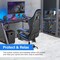 Simple Deluxe YSSOA Gaming Chair, Computer Chair with Footrest, Height Adjustable and 90 Deg-135 Deg Tilt Functio FNCHARGAME01BBLUFR - alternate 7